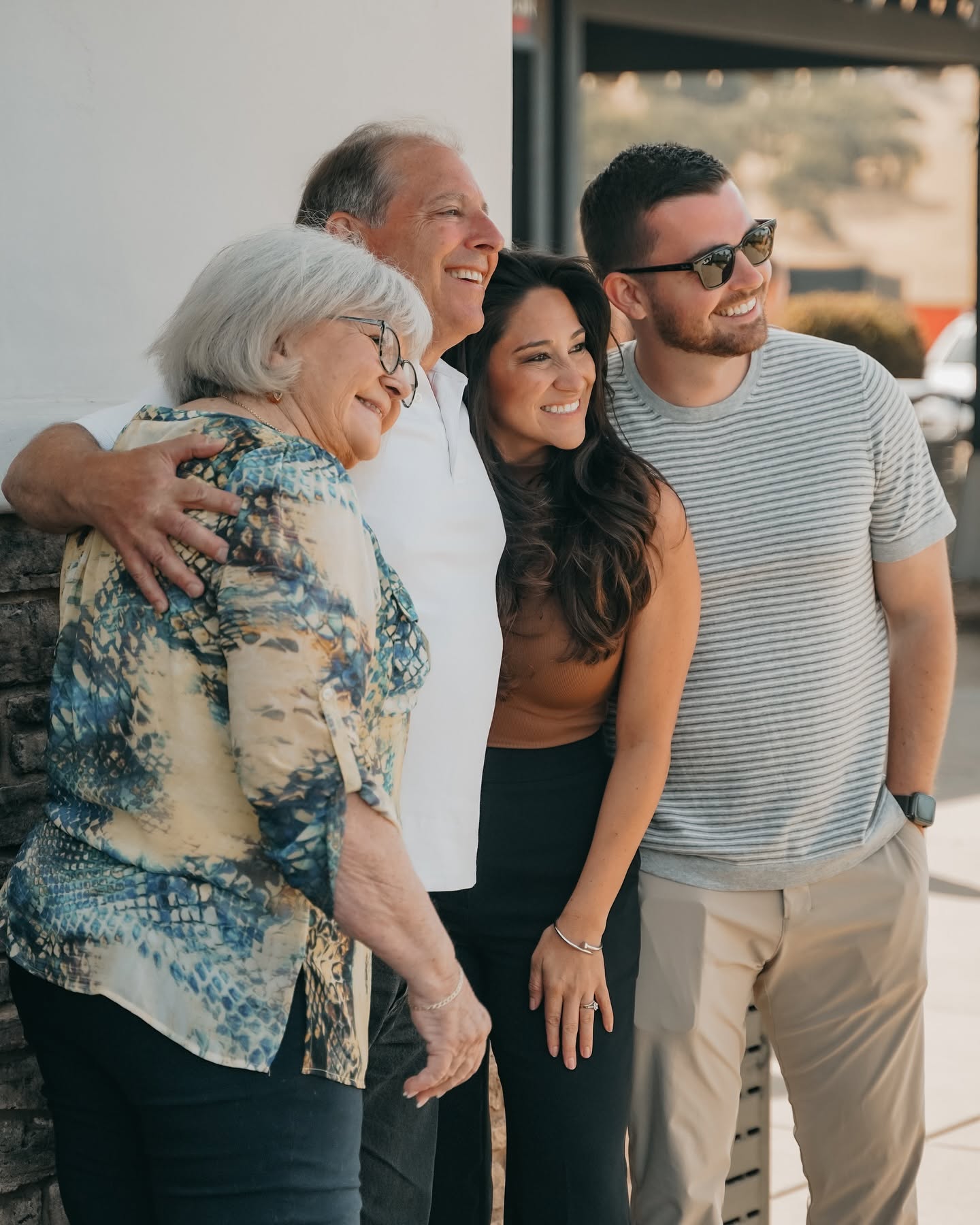 A multigenerational family together